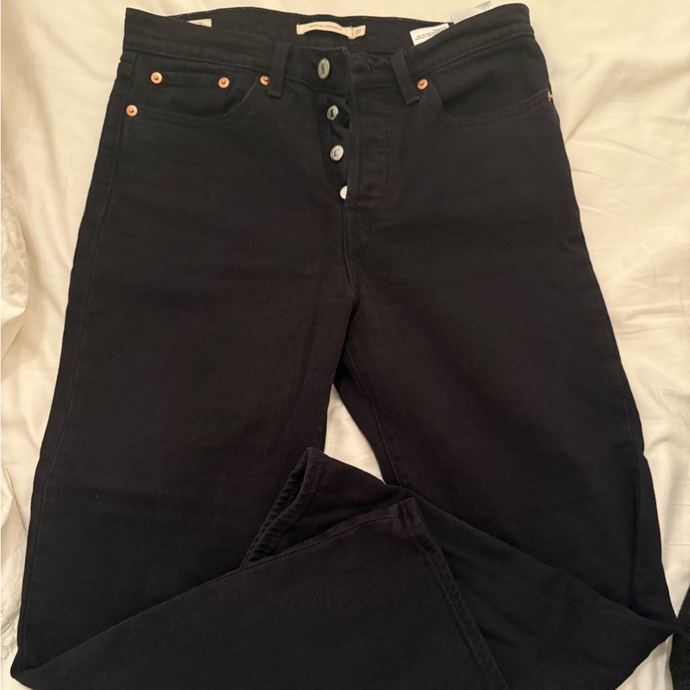 Levi's wedgie straight Black Women's Jeans